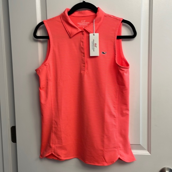NWT Ladies Small Sleeveless Vineyard Vines Polo - Picture 1 of 4
